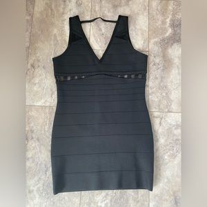 Bebe Black party dress.